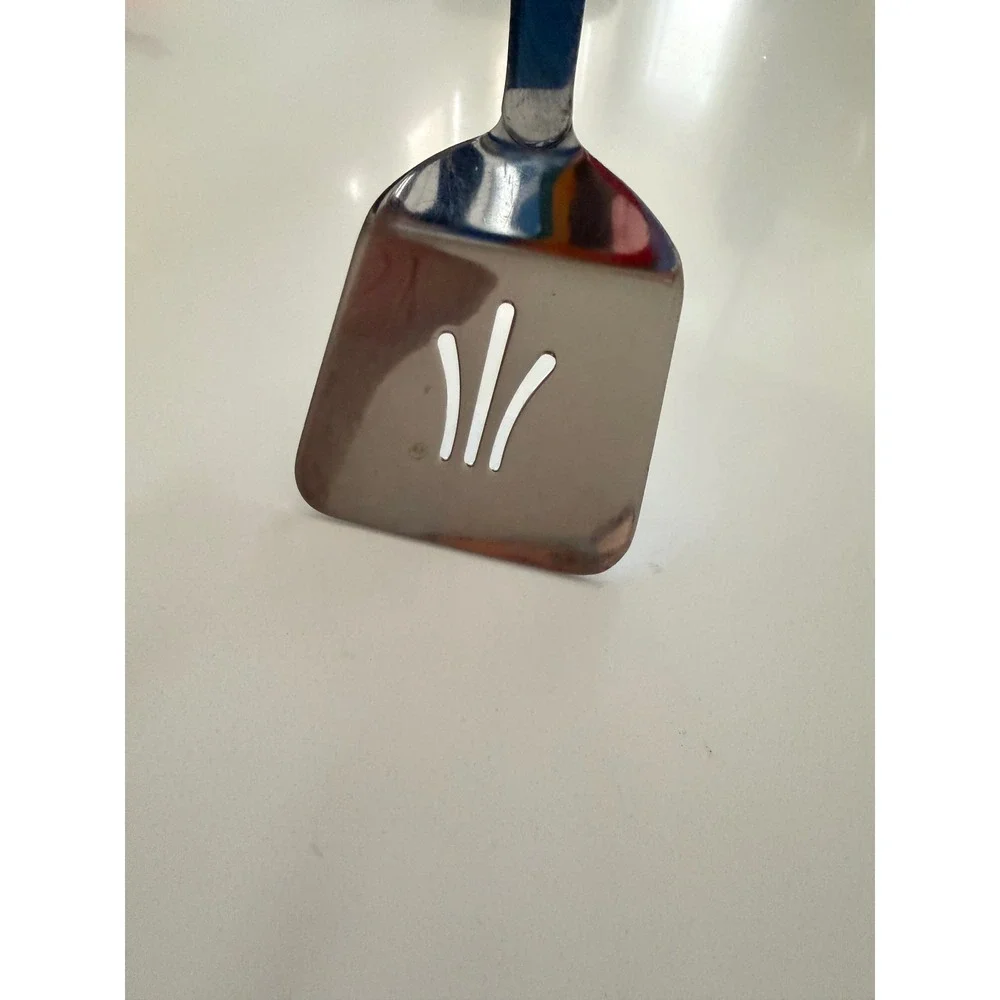 Oneida Stainless Steel Slotted Turner Spatula Silver Kitchen Utensil Flip Tool